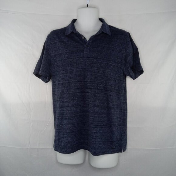 Michael Kors Polo Shirt Men's Large Blue Black - Picture 1 of 5
